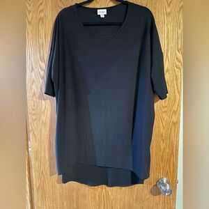 LuLaRoe Black Short Sleeve Irma Top
